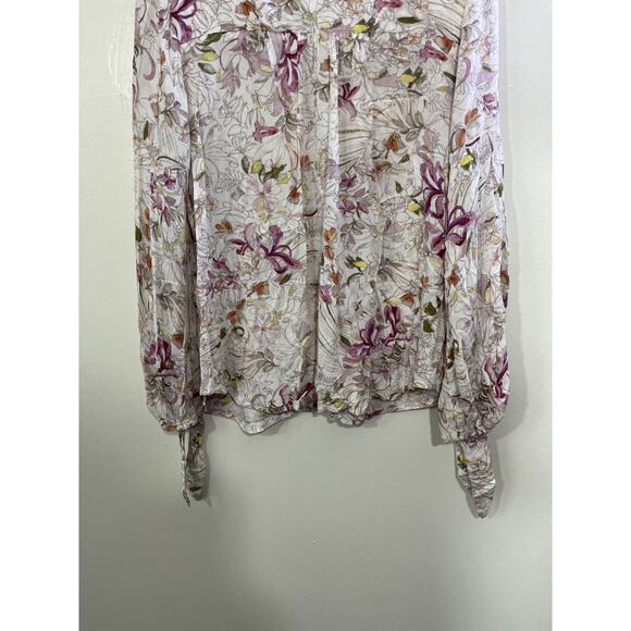 Romantic Cottagecore Boho Fairy Floral Top M Whimsical Dainty Parisian Coquette - Picture 11 of 15